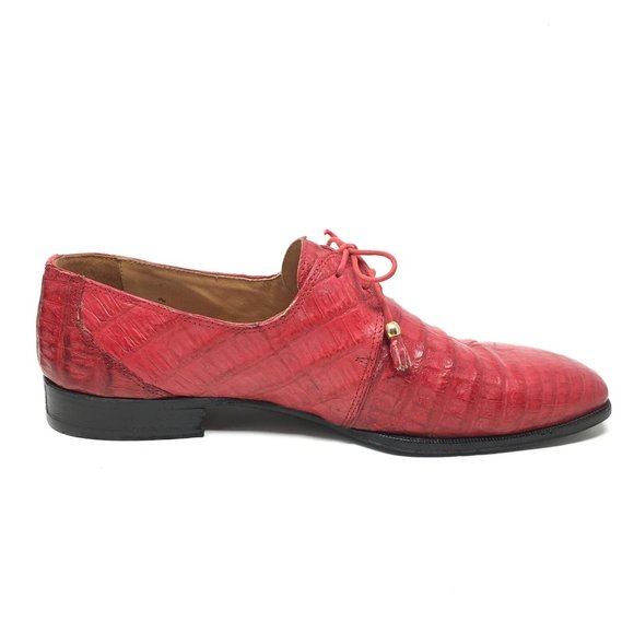 David Eden Oxfords Shoe Size 14 Red Full Alligator main image 6